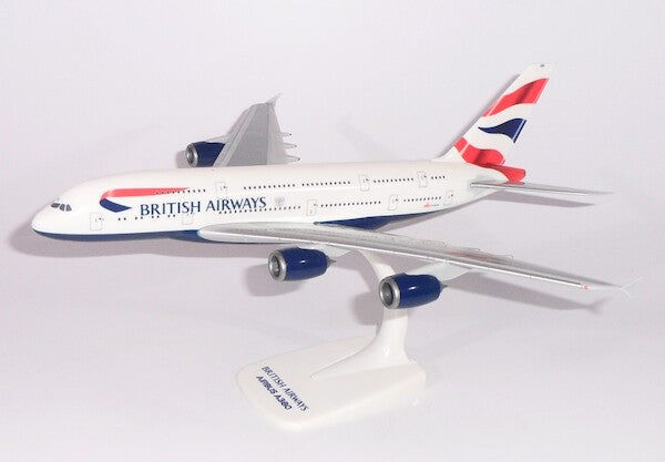 PPC 220518 1:250 Airbus A380-800 British Airways Plastic Push-Fit with stand