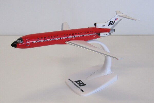 PPC 224783 1:200 Boeing 727-200 Braniff International "Solid Red" N401BN Plastic Push-Fit wth stand