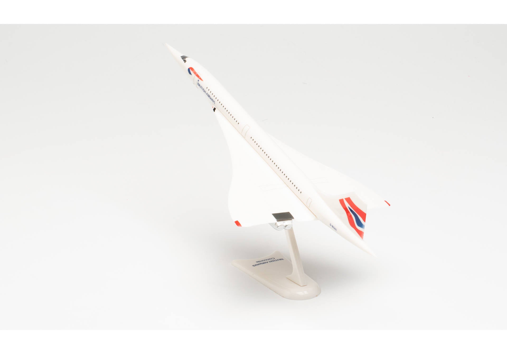 Herpa Wings 613439 1:250 British Airways BAC Concorde – G-BOAC Plastic Snap-Fit