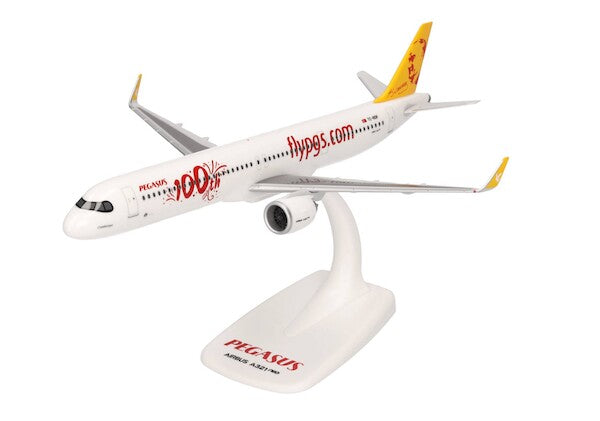 Herpa Wings 614320 1:200 Airbus A321neo Pegasus Airlines 100th Snap-Fit