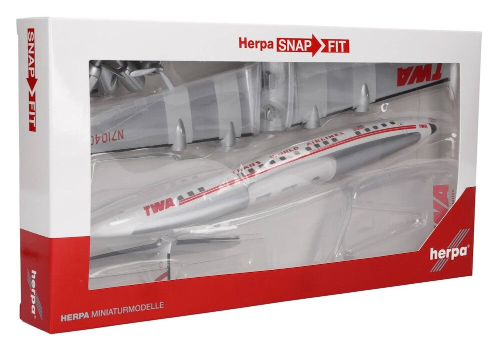 Herpa Wings 614467 1:125 Lockheed L1049G Constellation TWA Trans World  Snap-Fit