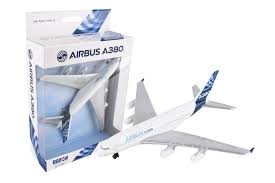 Daron RT0380 Airport Playset Single Plane: Airbus A380 House Colours Diecast
