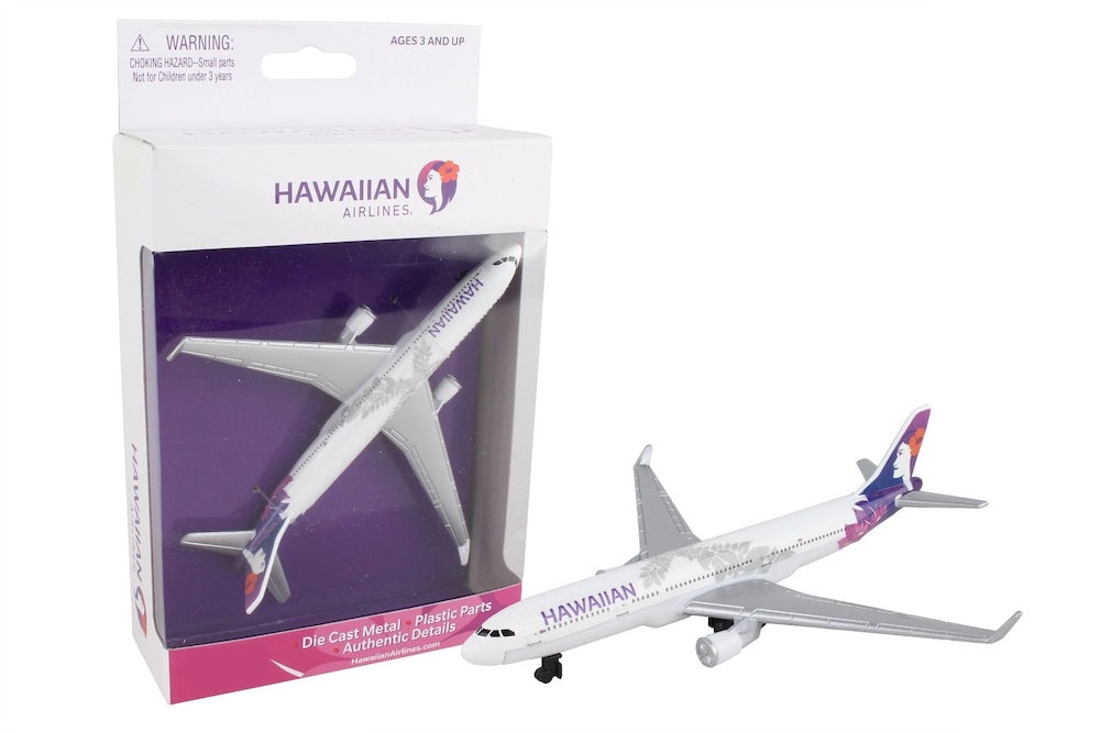 Daron RT2434-1 Airport Playset Single Plane: Airbus A330 Hawaiian Airlines