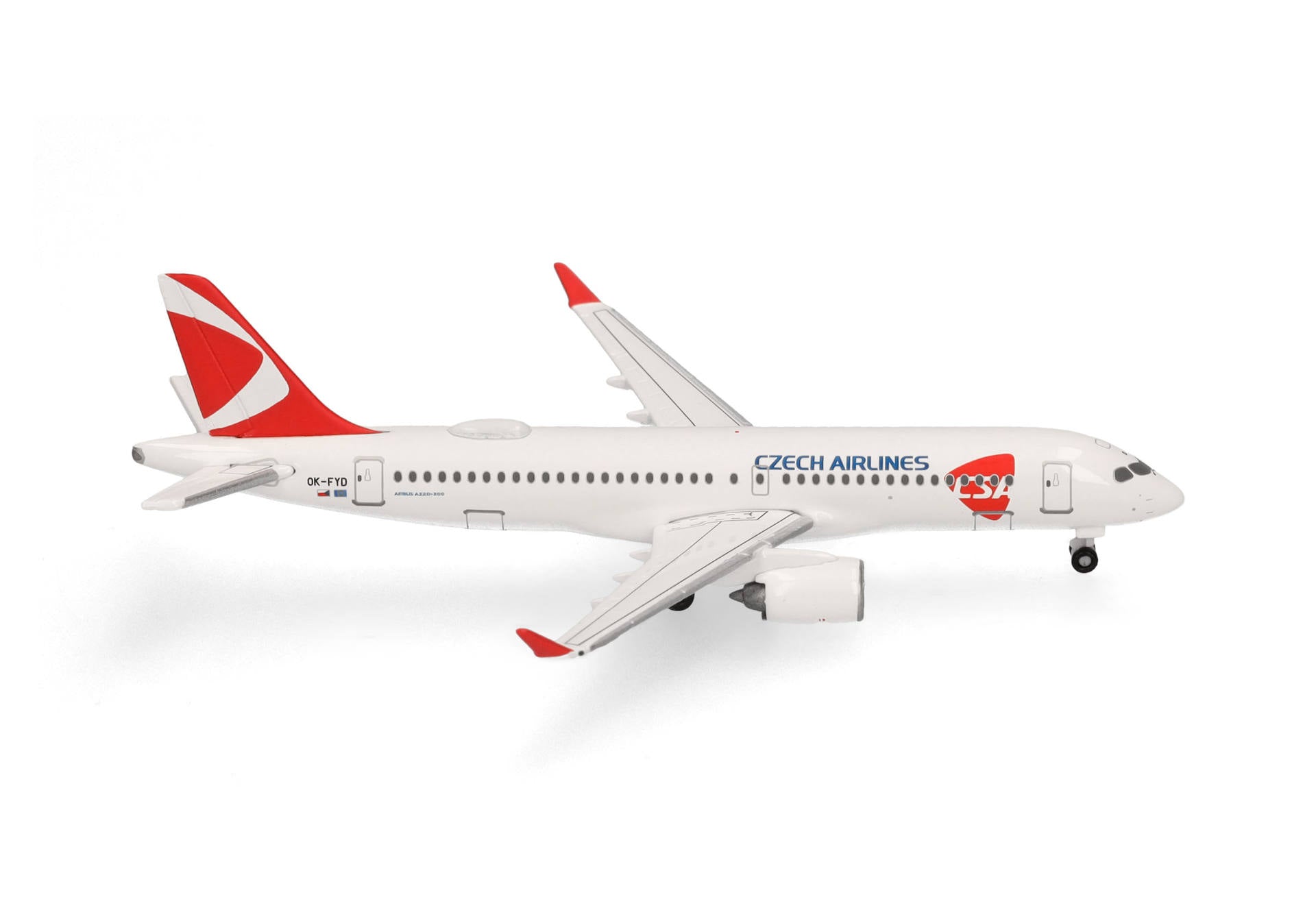 Herpa Wings 538640 1:500 Airbus A220-300 CSA Czech Airlines OK-FYD