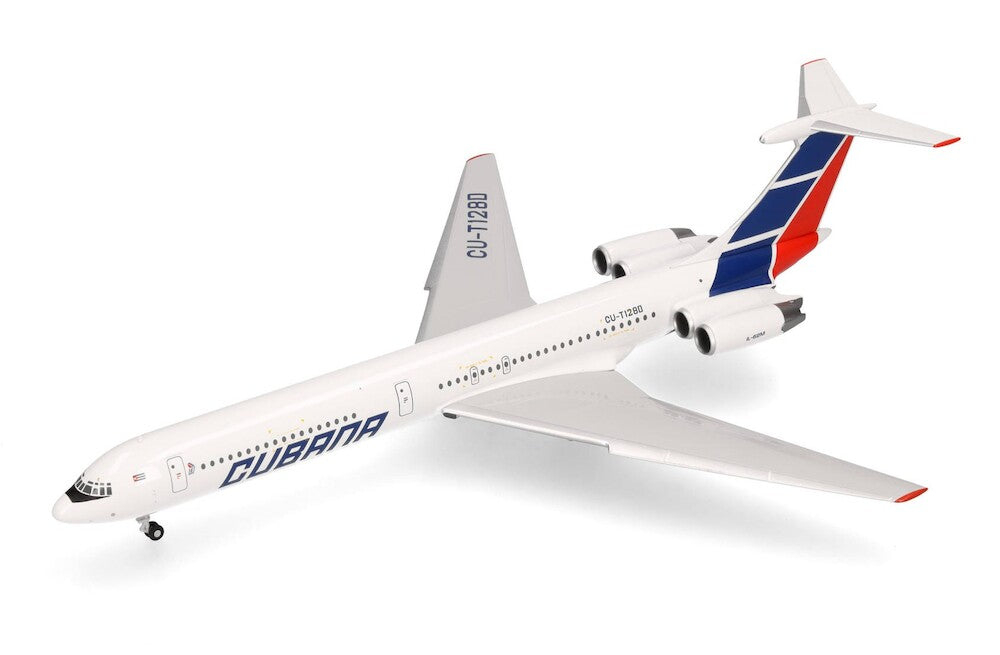 Herpa Wings 573405 1:200 Ilyushin IL62M Cubana de Aviación CU-T1280