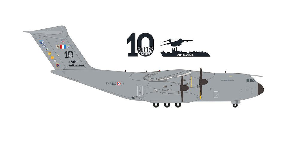 Herpa Wings 573771 1:200 Airbus A400M French Air Force Esc. de Tr. 1/61 "10 Year