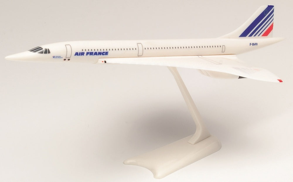 Herpa Wings 605816-001 1:250 Concorde Air France F-BVFB  Snap-Fit with stand