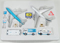 PPC 220877 Airport Playset (KLM Boeing 747-400 / Air France A380) Die cast
