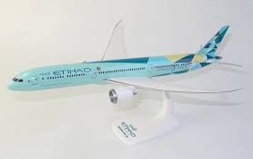 PPC 222260 1:200 Boeing 787-10 Dreamliner Etihad Airways Green Plastic Push-Fit