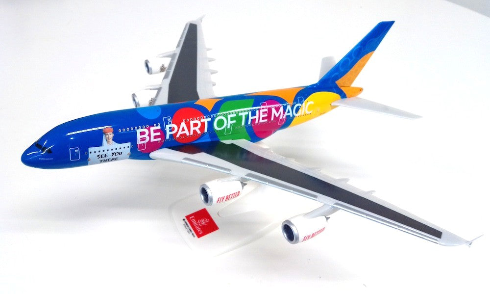 PPC 286607 1:250 Airbus A380-800 Emirates Destination Dubai Plastic Push-Fit