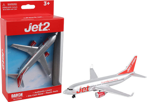 Daron RT0094 Diecast Metal Airport Playset single Plane: Jet2 Boeing 737