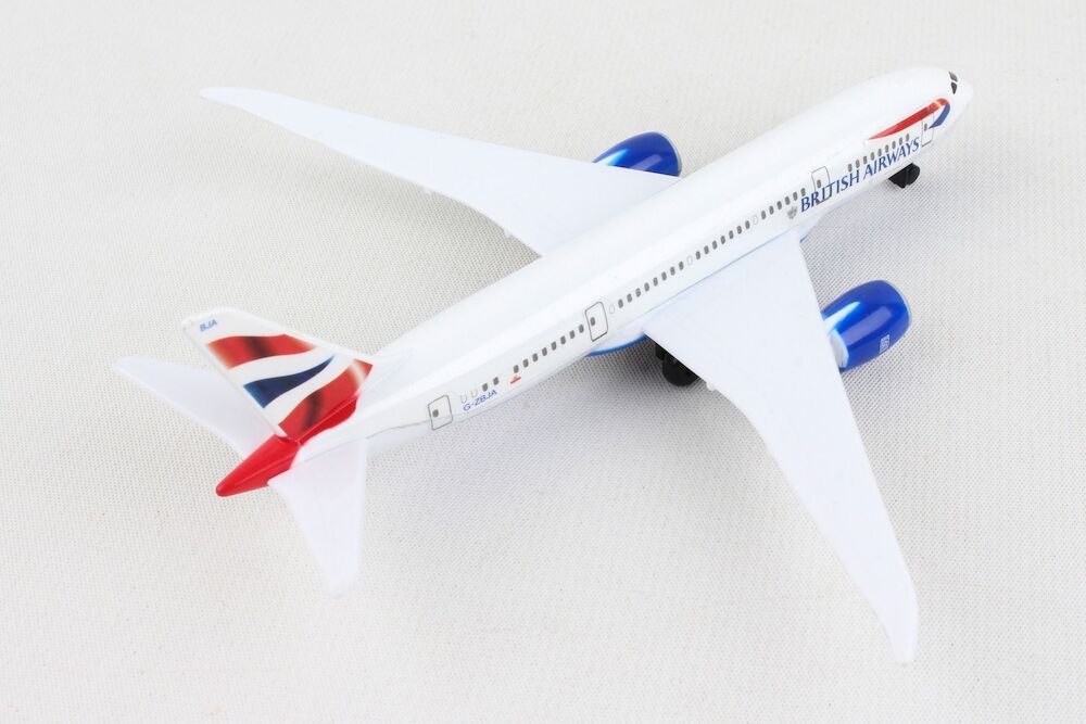 Daron RT6005 Airport Playset Single Plane: Boeing 787 British Airways METAL