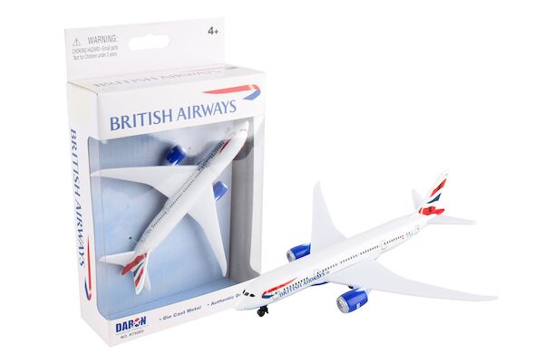 Daron RT6005 Airport Playset Single Plane: Boeing 787 British Airways METAL