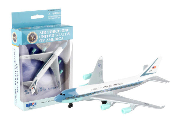 Daron RT5734 Airport Playset Single Plane: Air Force One Boeing 747 USA